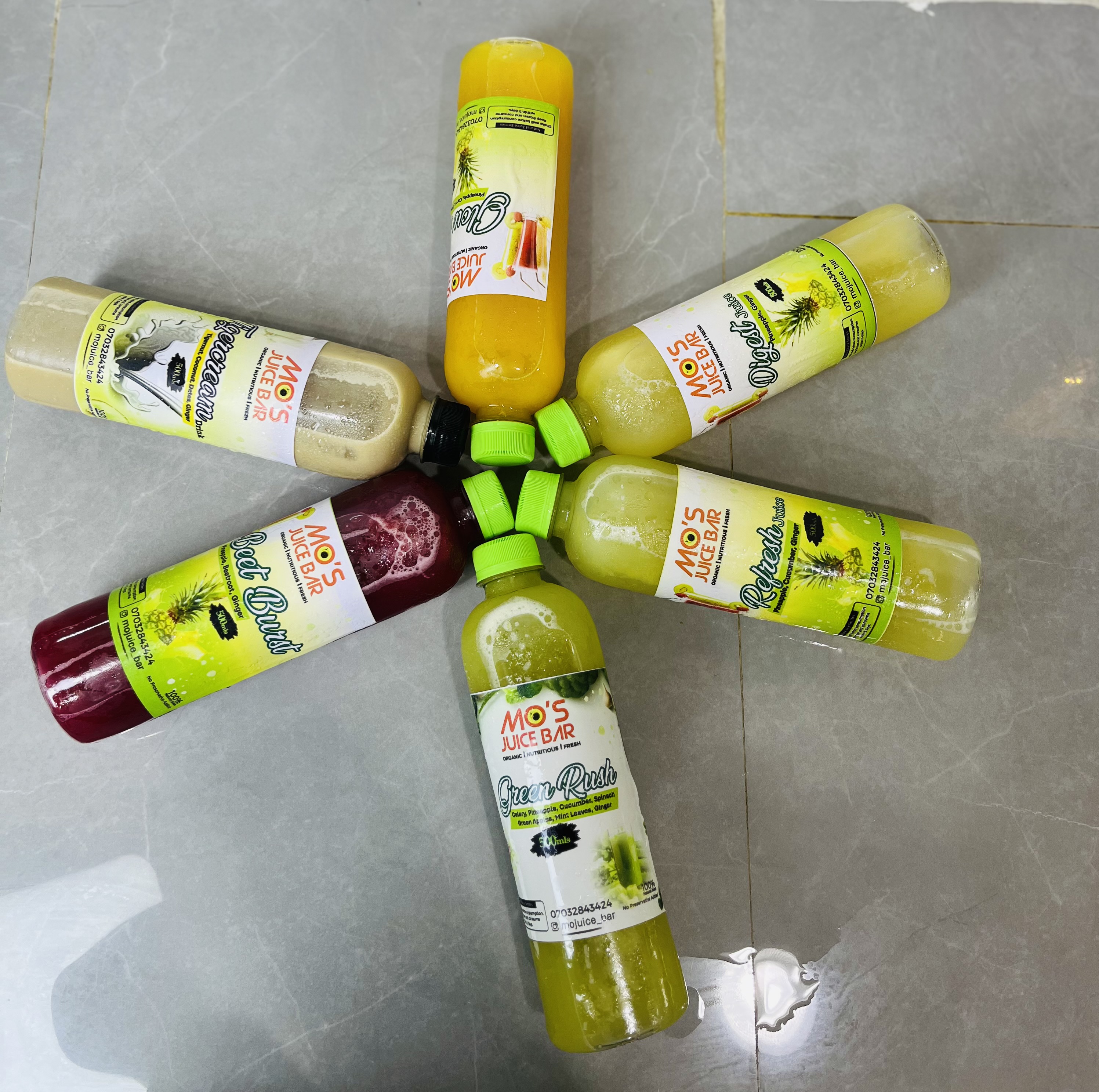 Morayo Ajayi making cold pressed juices